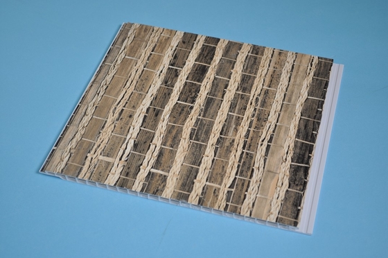 پانل های سقفی ضد آب PVC ضد زنگ دانه چوب طبیعی برش / سوراخ / میخ